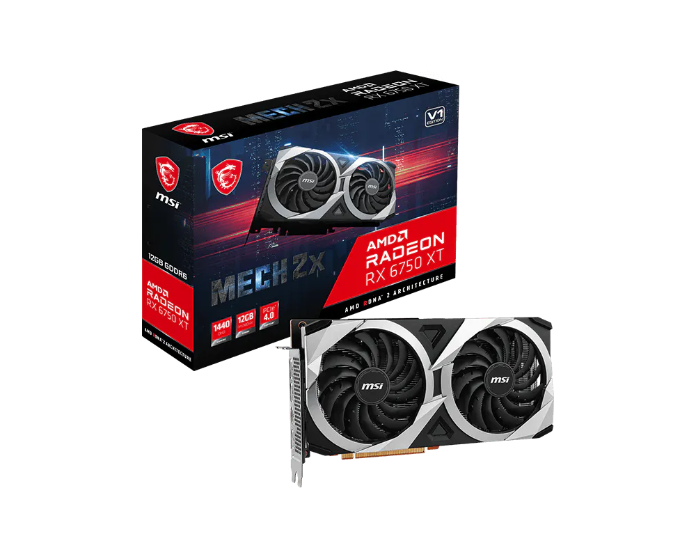 MSI Radeon RX 6750 XT MECH 2X 12G V1